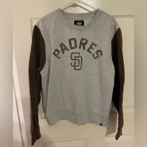 47 Brand Women’s Large San Diego Padres crew neck sweatshirt
